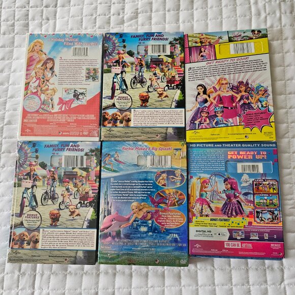 Barbie DVD Lot of 18 Movies Games New Old Stock NOS Y2K 2000s Sealed - Picture 9 of 10
